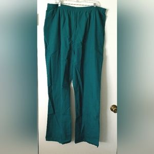 Cherokee workwear size 2XL hunter green pull-on Scrub pants